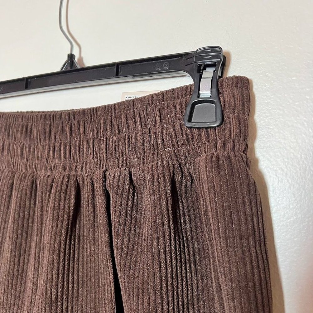 SO Goods For Life Womens Brown Corduroy High Rise Wide Leg Pants XS - Picture 2 of 16